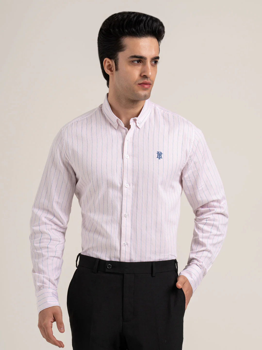 Menâ€™s Striped Cotton Shirt for Effortless Everyday Style - Image 6