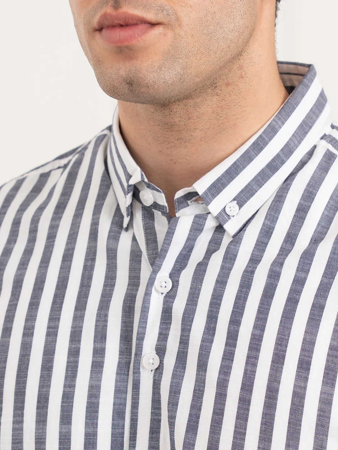 Menâ€™s Striped Cotton Shirt for Casual Everyday Style - Image 6
