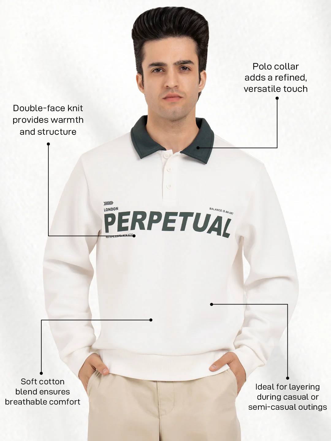 Men's Graphic Print Sweatshirt - Image 3