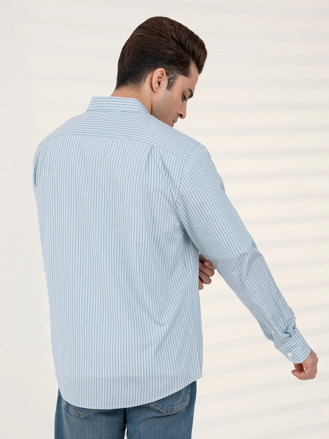 Men's Stripe Shirt | Everyday Smart Casual Look - Image 4