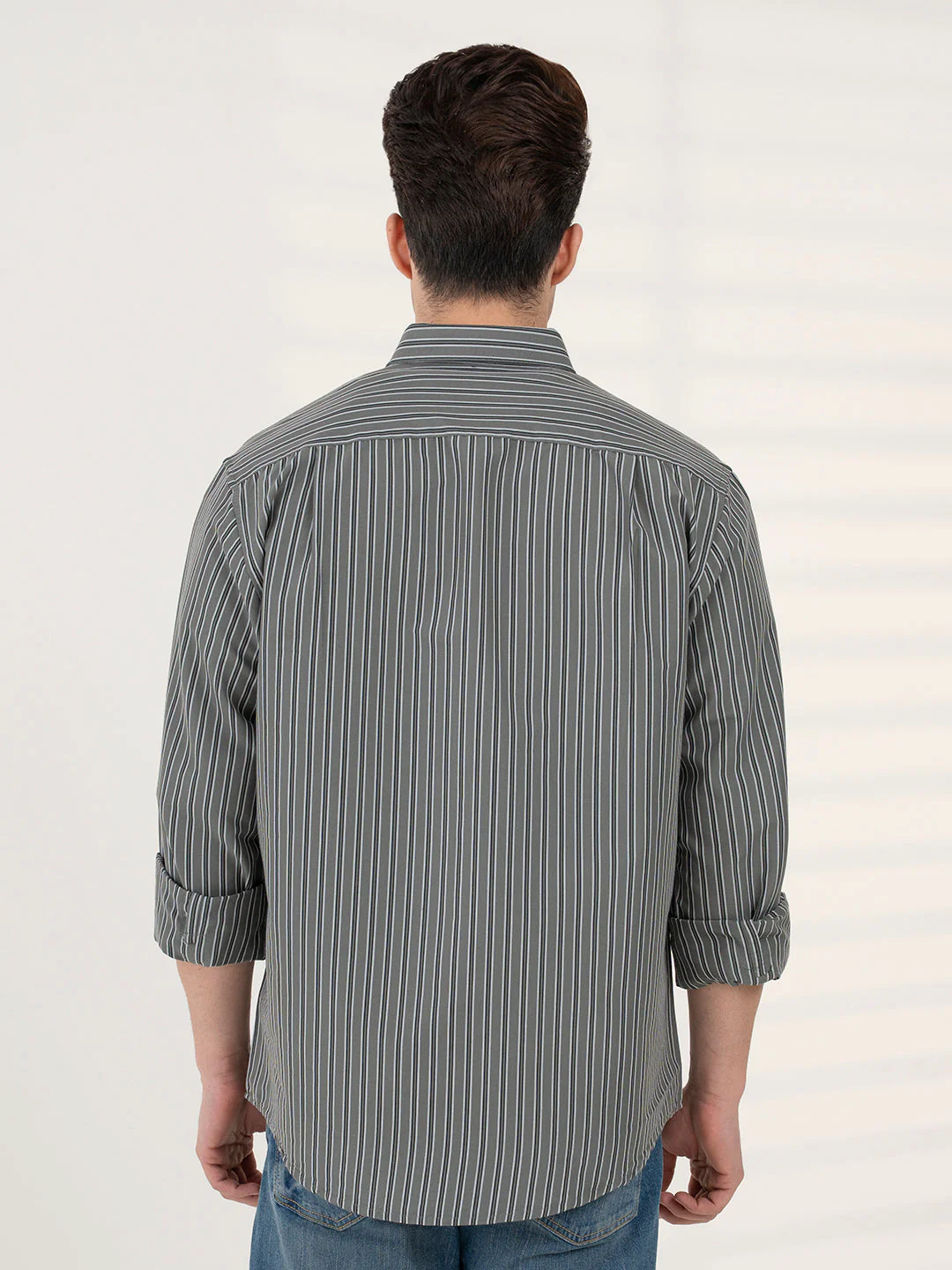 Men's Stripe Shirt | Everyday Smart Casual Look - Image 5