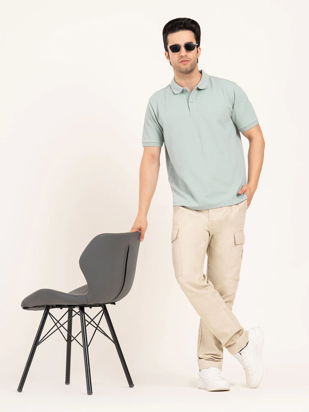 Menâ€™s Structure Polo T-Shirt - Image 7