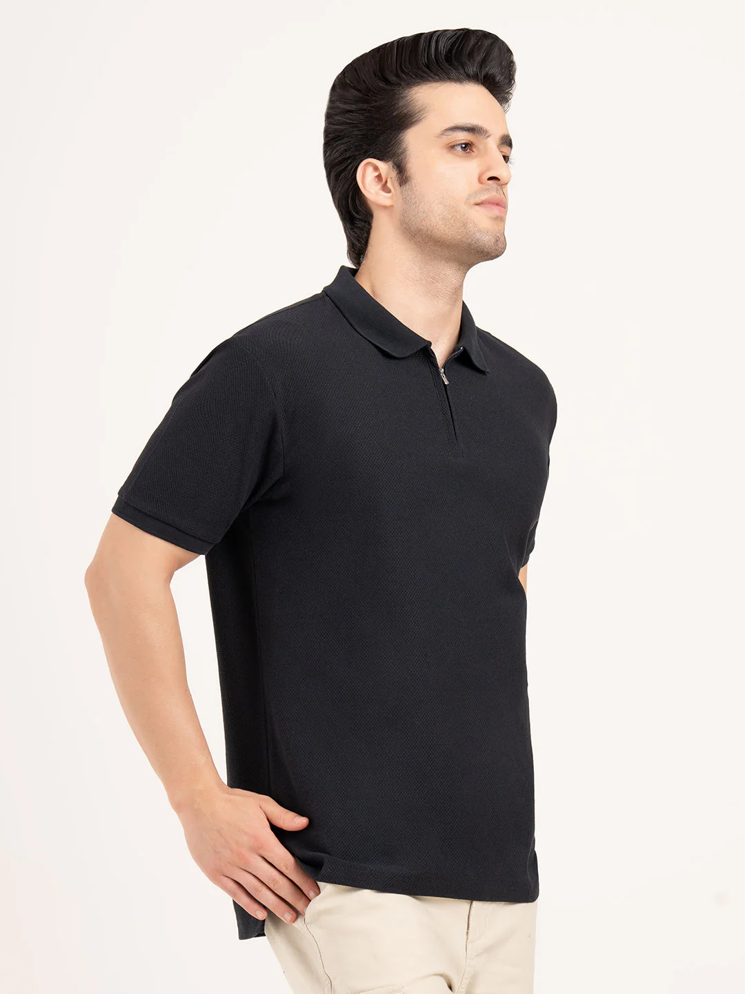 Menâ€™s Structured Cotton Polo T-Shirt - Image 8