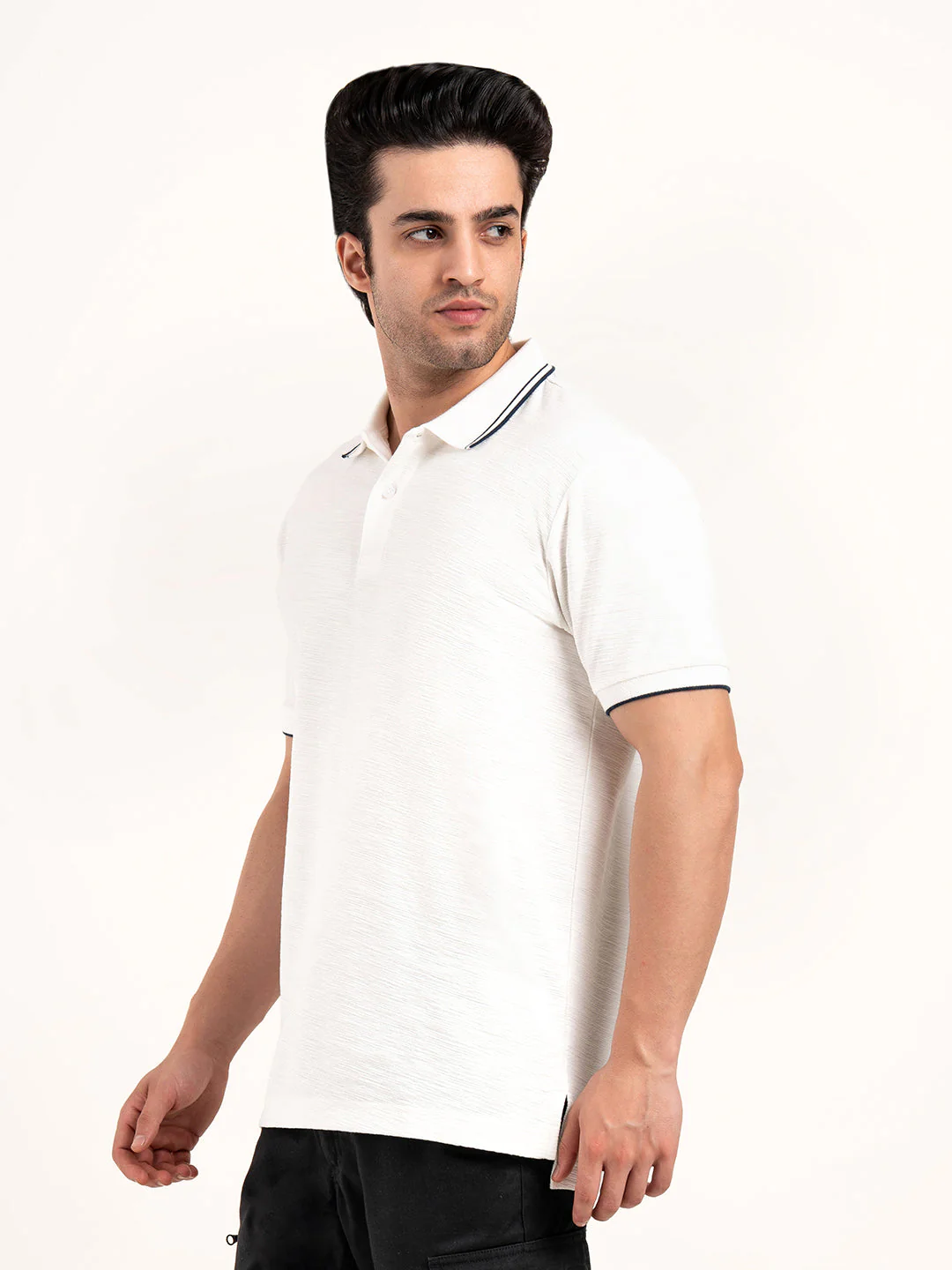 Menâ€™s Structured Cotton Polo T-Shirt - Image 4