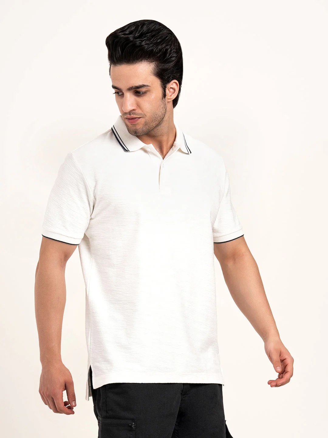 Menâ€™s Structured Cotton Polo T-Shirt - Image 8