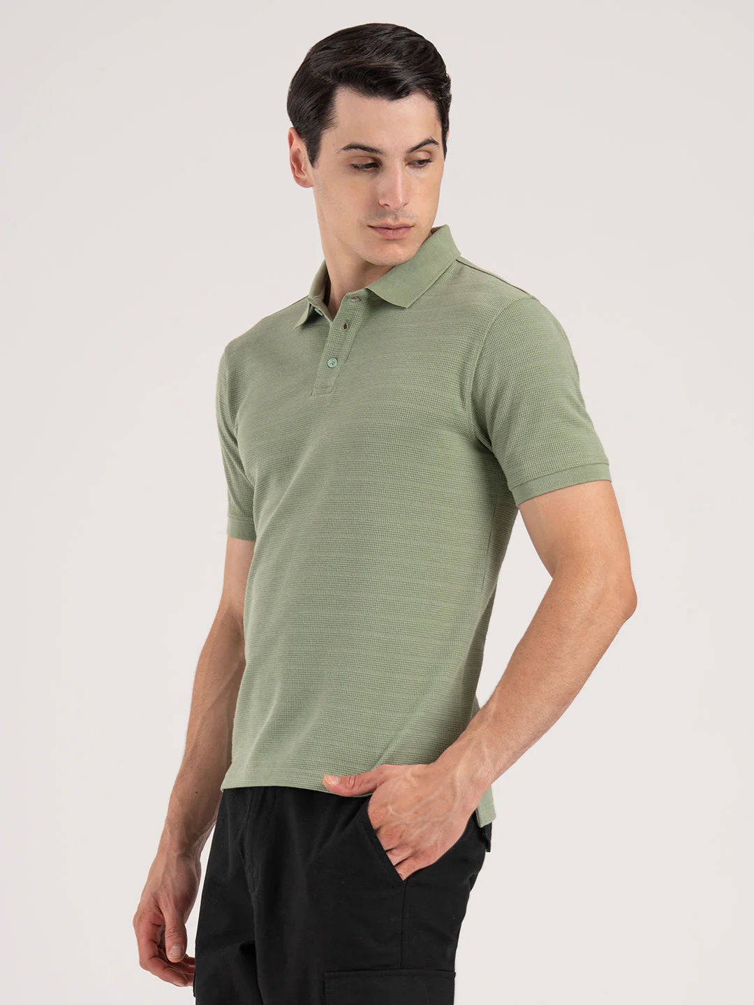 Men's Structured Polo T-Shirt - Image 4