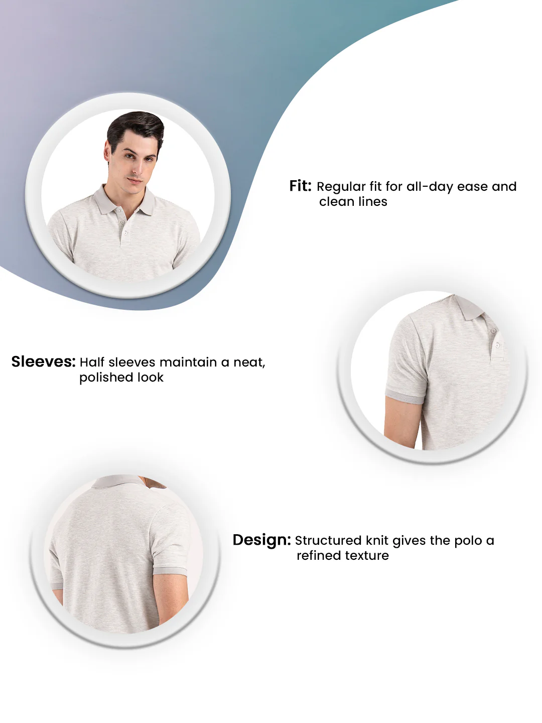 Men's Structured Polo T-Shirt - Image 3