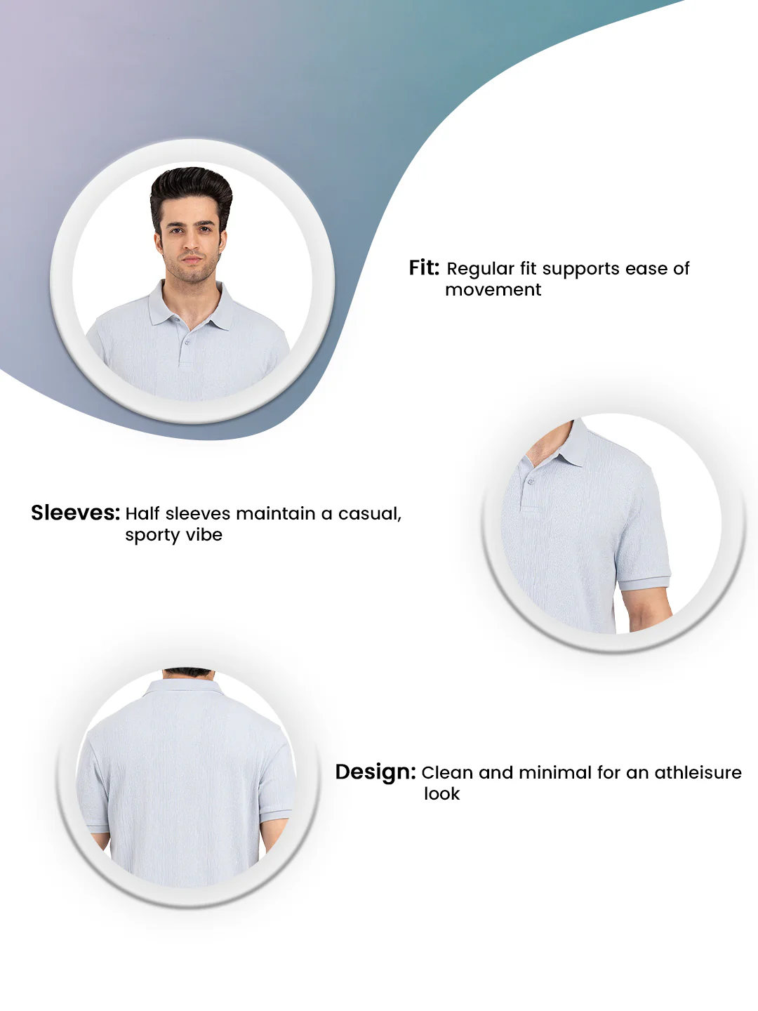 Menâ€™s Structured Polo T-Shirt - Image 3