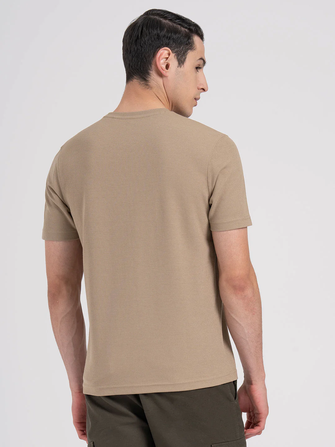 Men's Structured Round Neck T-Shirt - Image 5