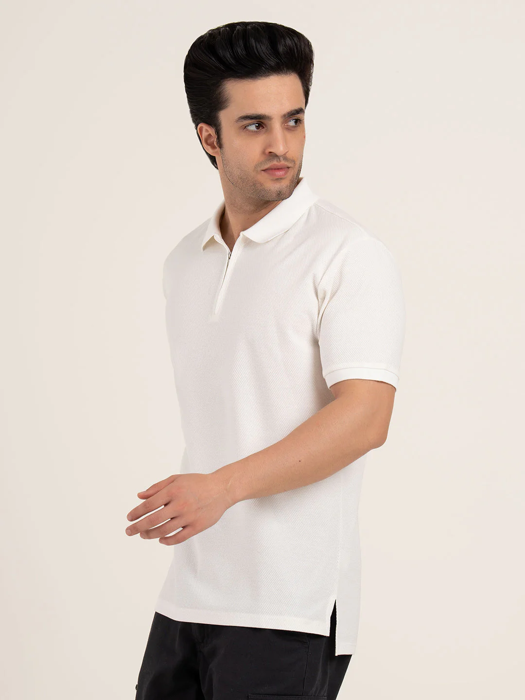 Menâ€™s Structured Cotton Polo T-Shirt - Image 4
