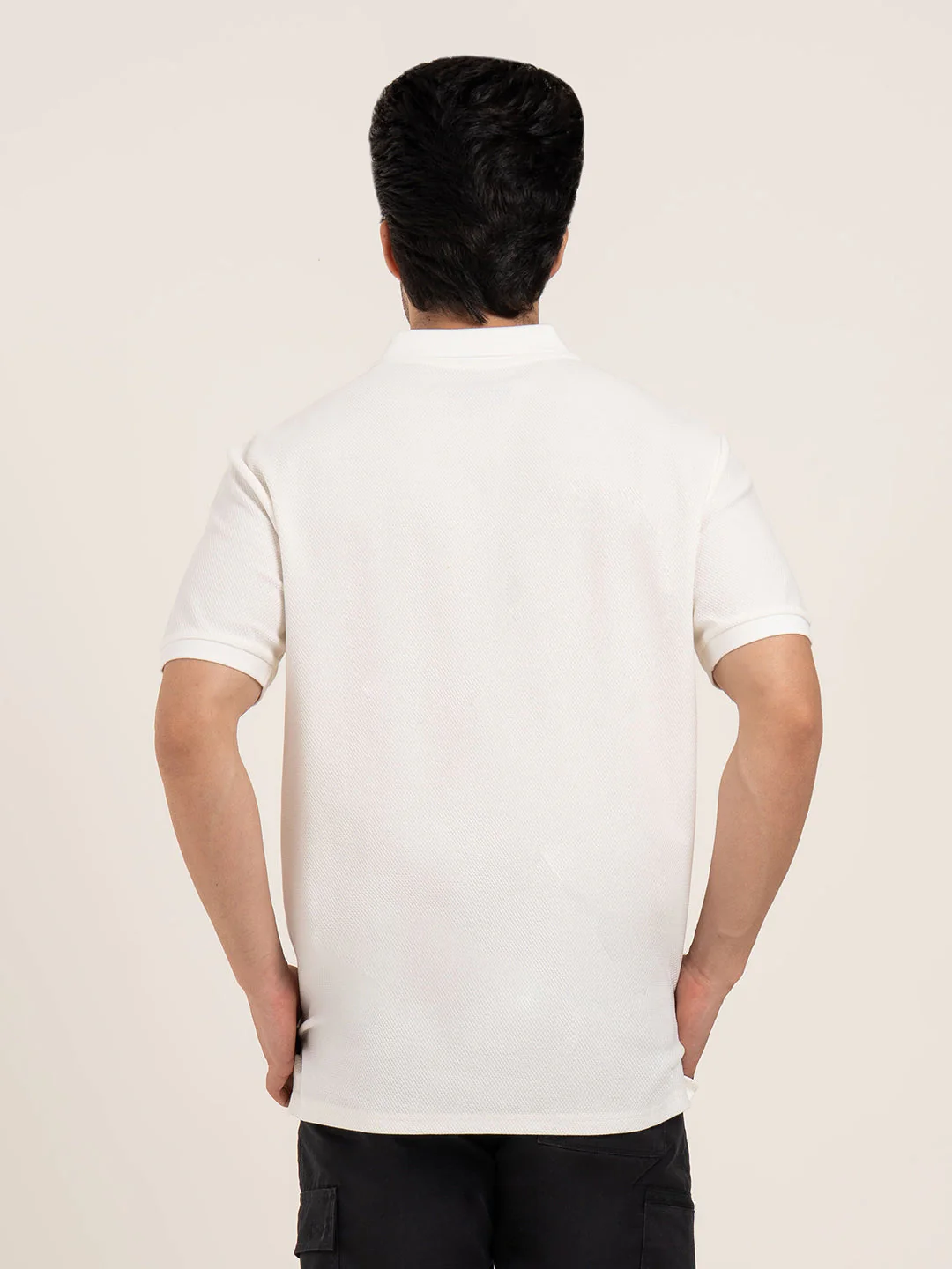 Menâ€™s Structured Cotton Polo T-Shirt - Image 5