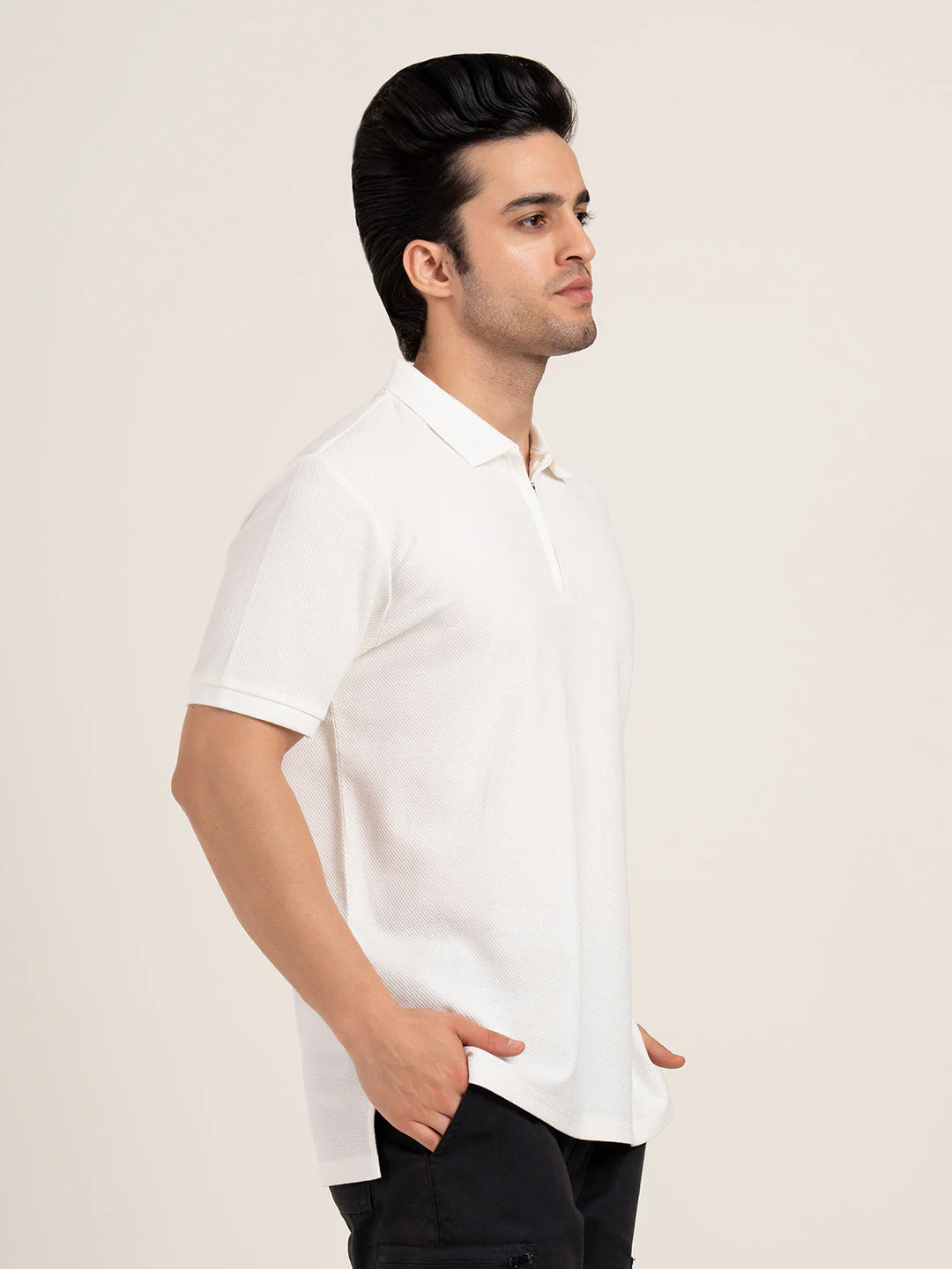 Menâ€™s Structured Cotton Polo T-Shirt - Image 8