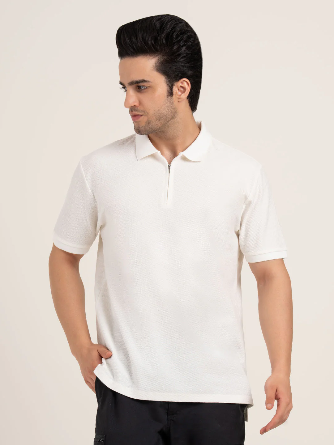 Menâ€™s Structured Cotton Polo T-Shirt - Image 9