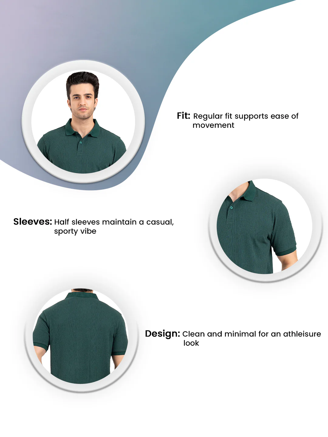 Menâ€™s Structured Polo T-Shirt - Image 3