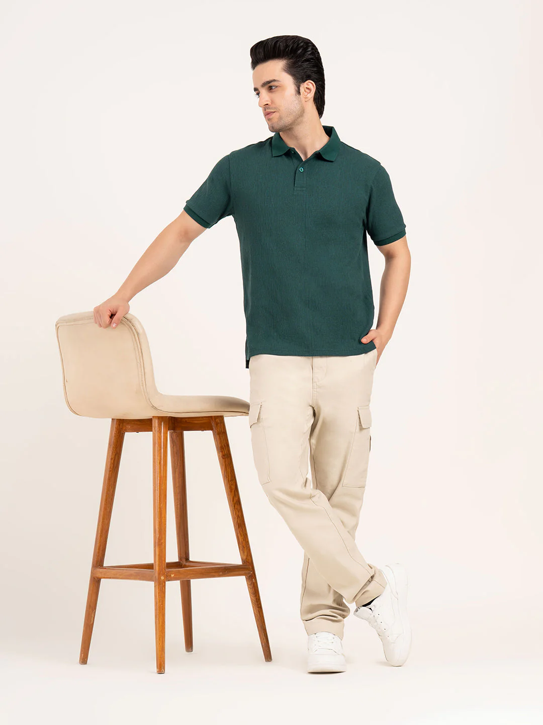 Menâ€™s Structured Polo T-Shirt - Image 7
