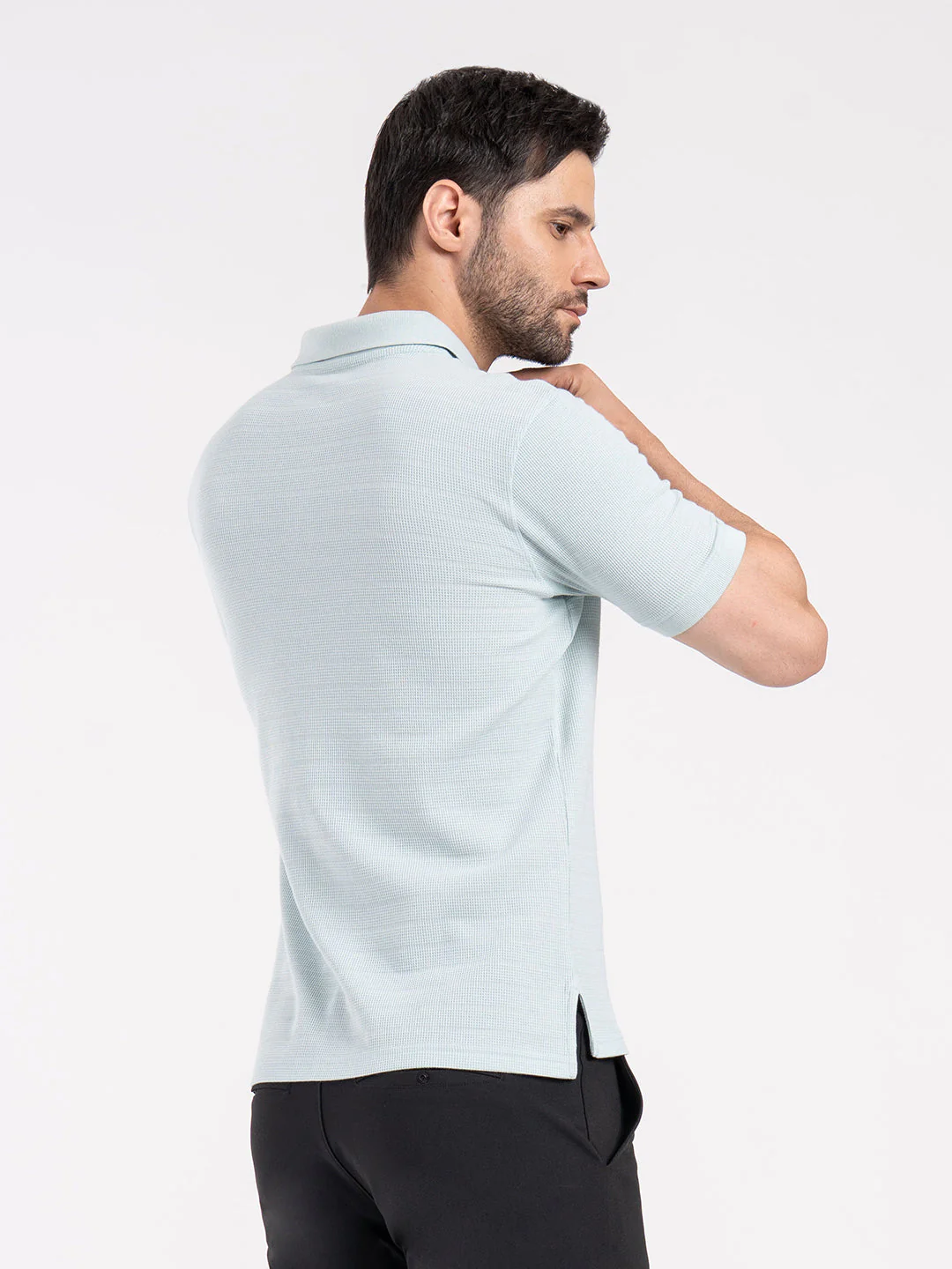 Mens Structured Polo T-Shirt - Image 5
