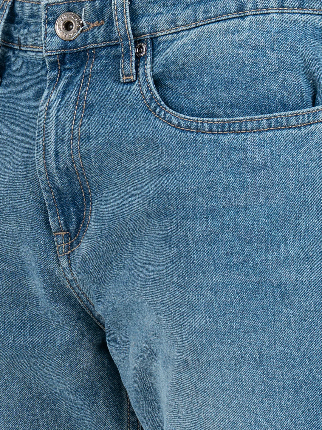 Men's Vintage Blue Straight Fit Jeans - Image 5