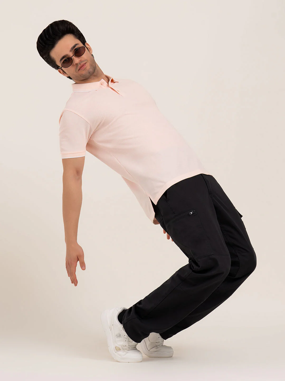 Menâ€™s Waffle Structure Polo T-Shirt - Image 7