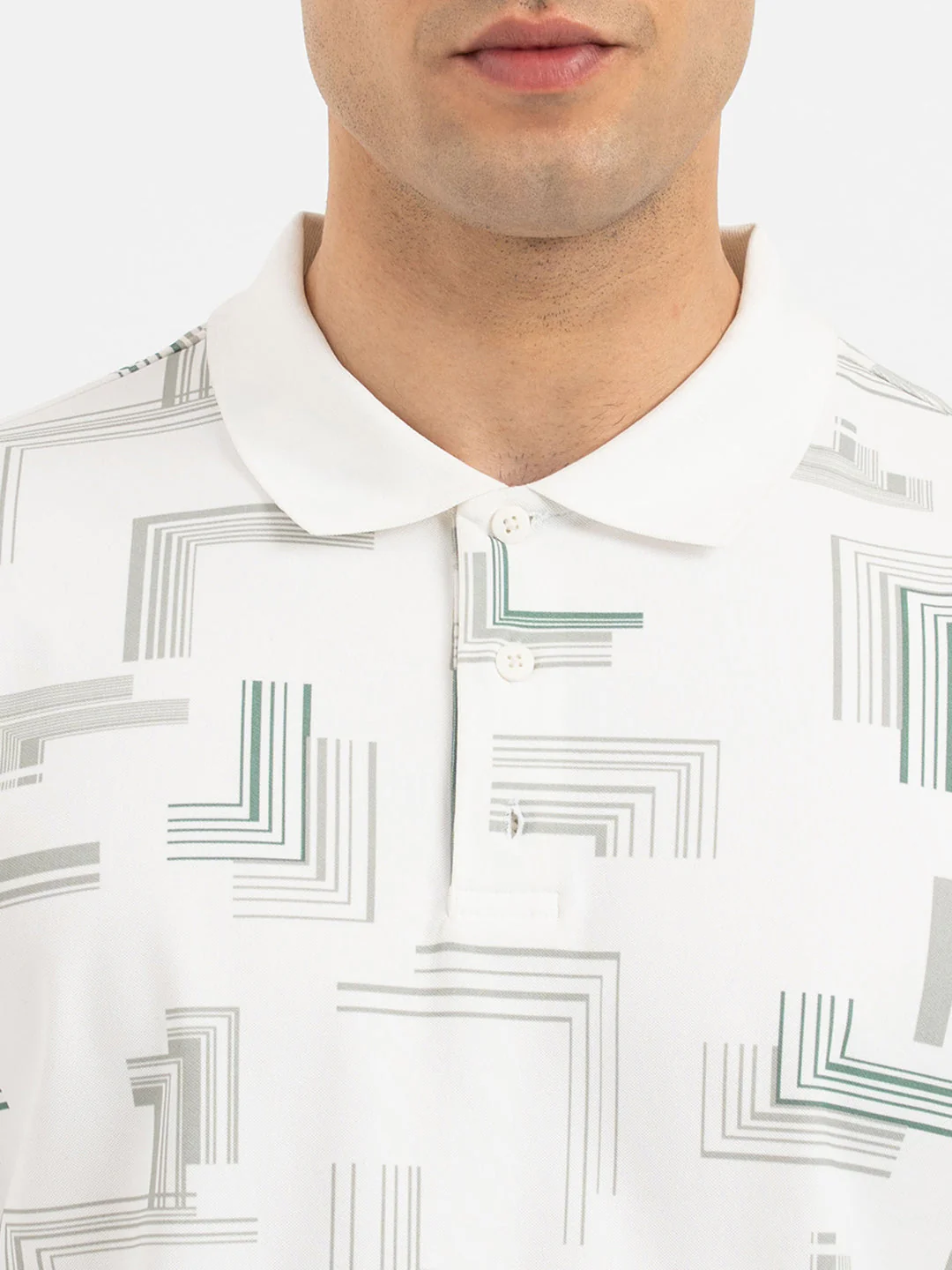 Men's White Polo T-Shirt - Image 4