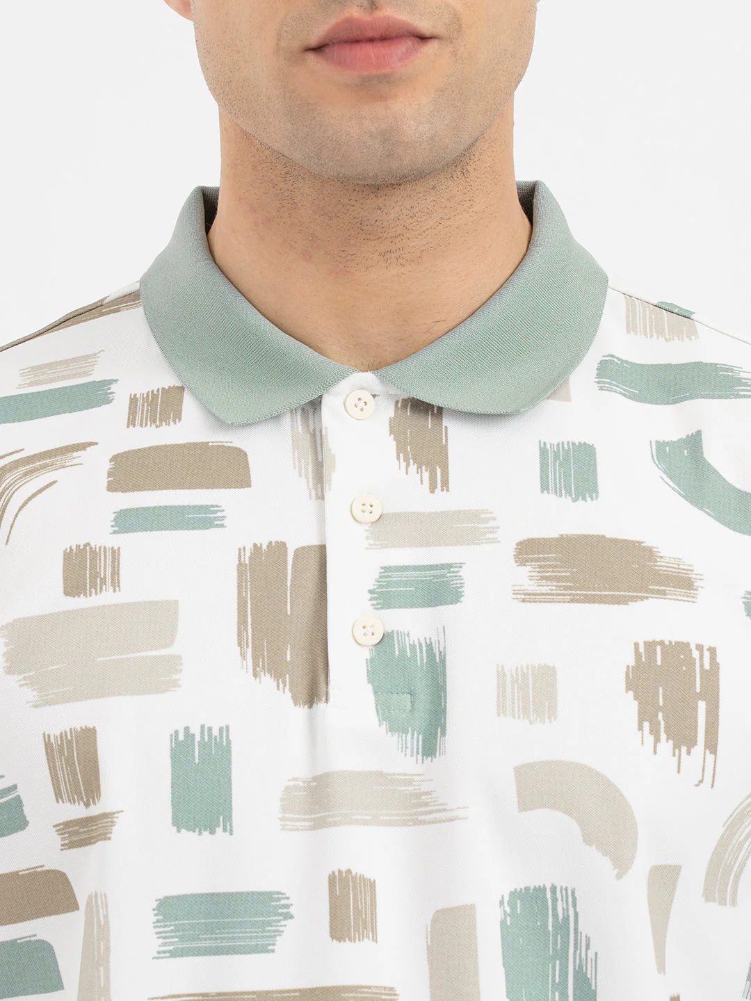 Men's White Polo T-Shirt - Image 4
