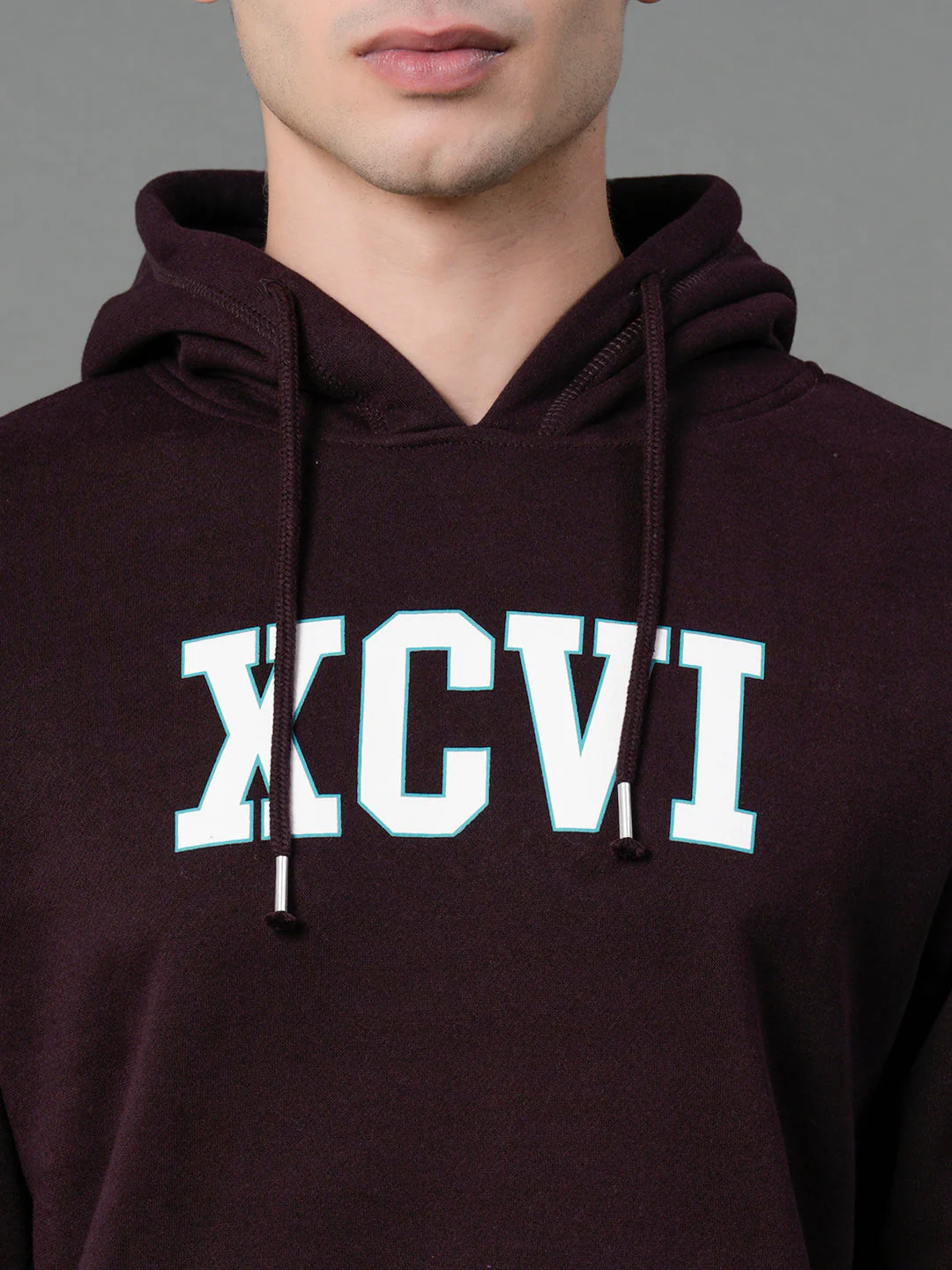 Men's Wine Graphic Print Hoodie - Image 4