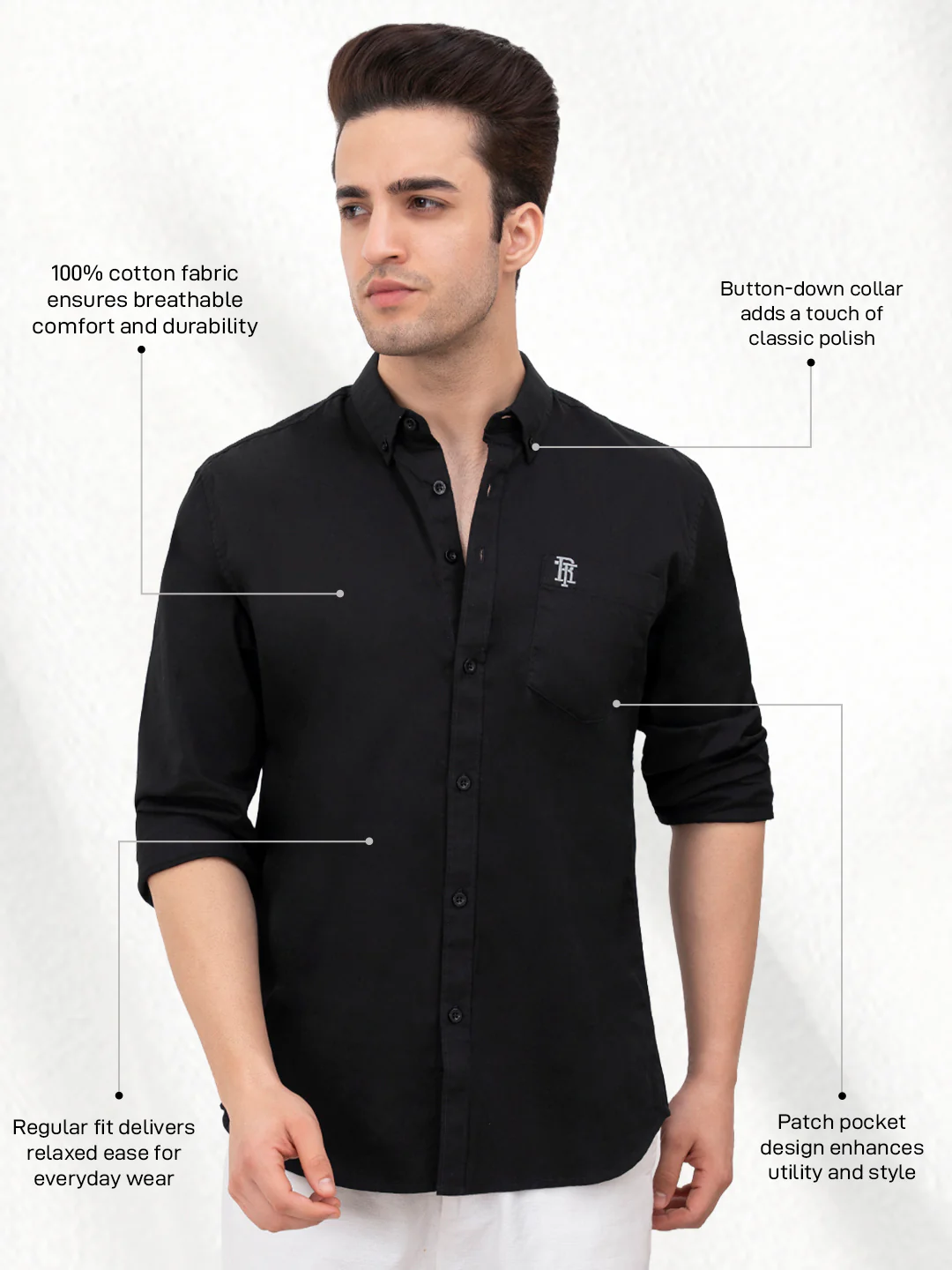Menâ€™s Cotton Shirt for Effortless Casual Style - Image 2