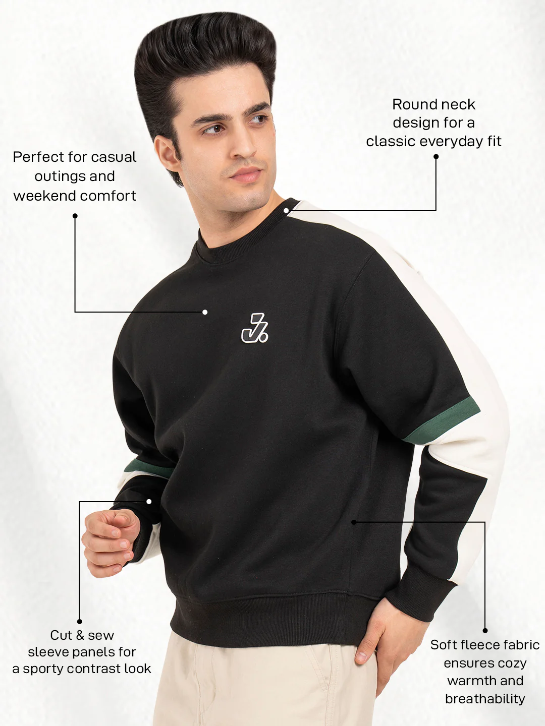Men's Fleece Sweatshirt - Image 3