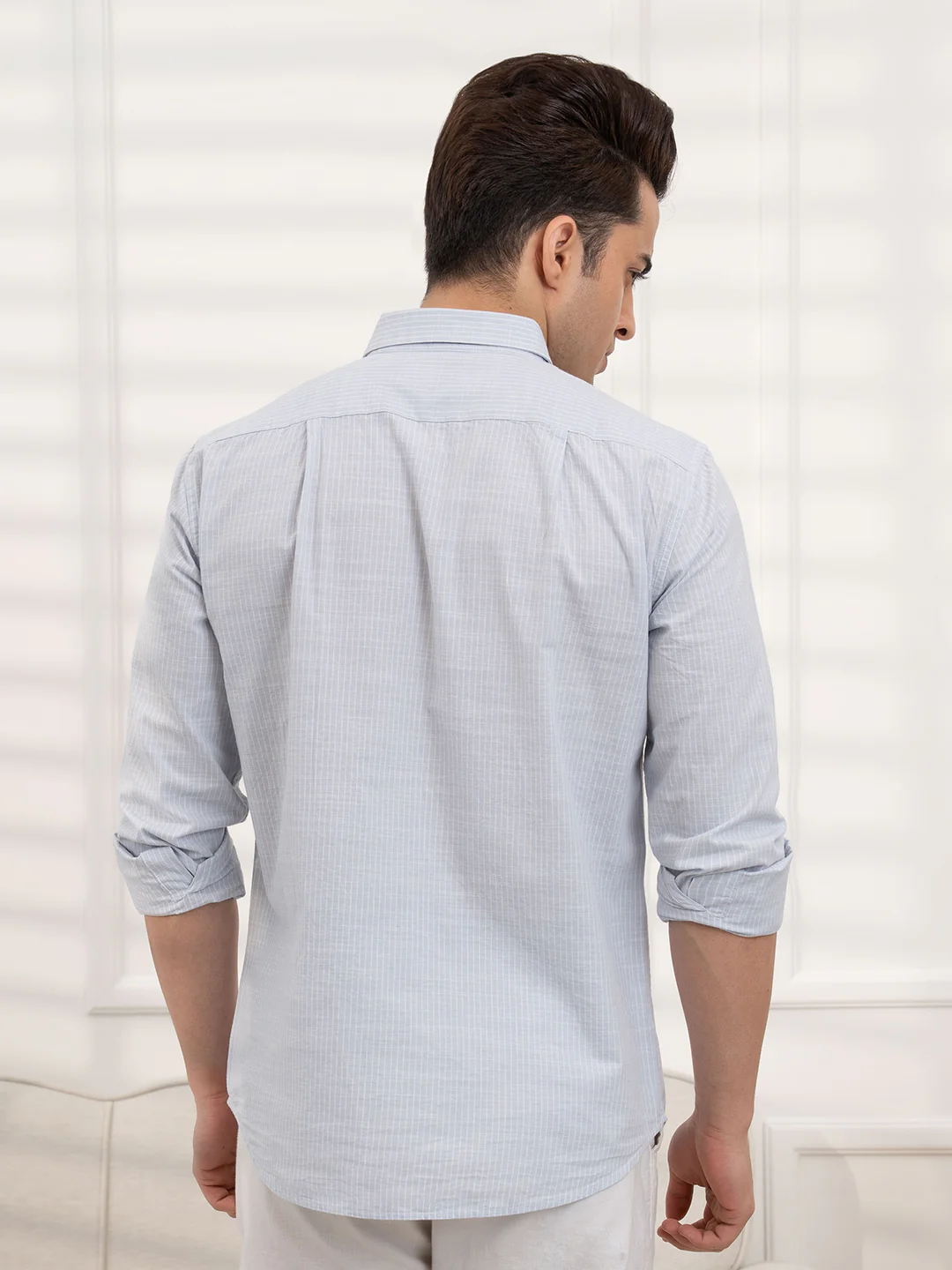 Mens Full Sleeve Stripe Shirt - Image 4