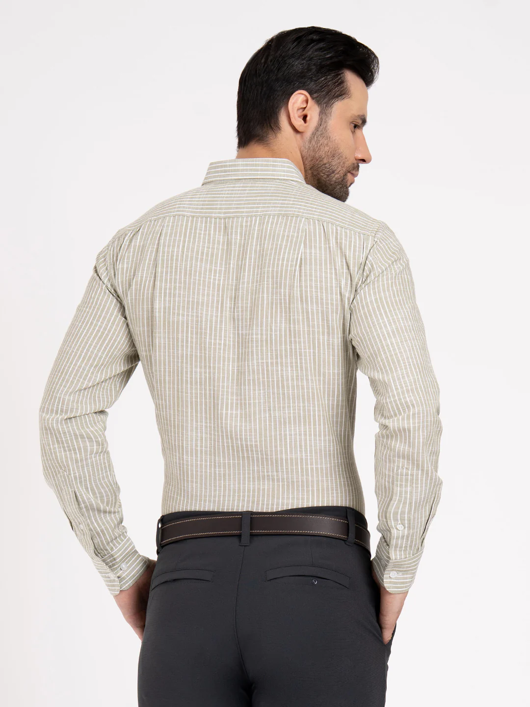Mens Full Sleeve Stripe Shirt - Image 4
