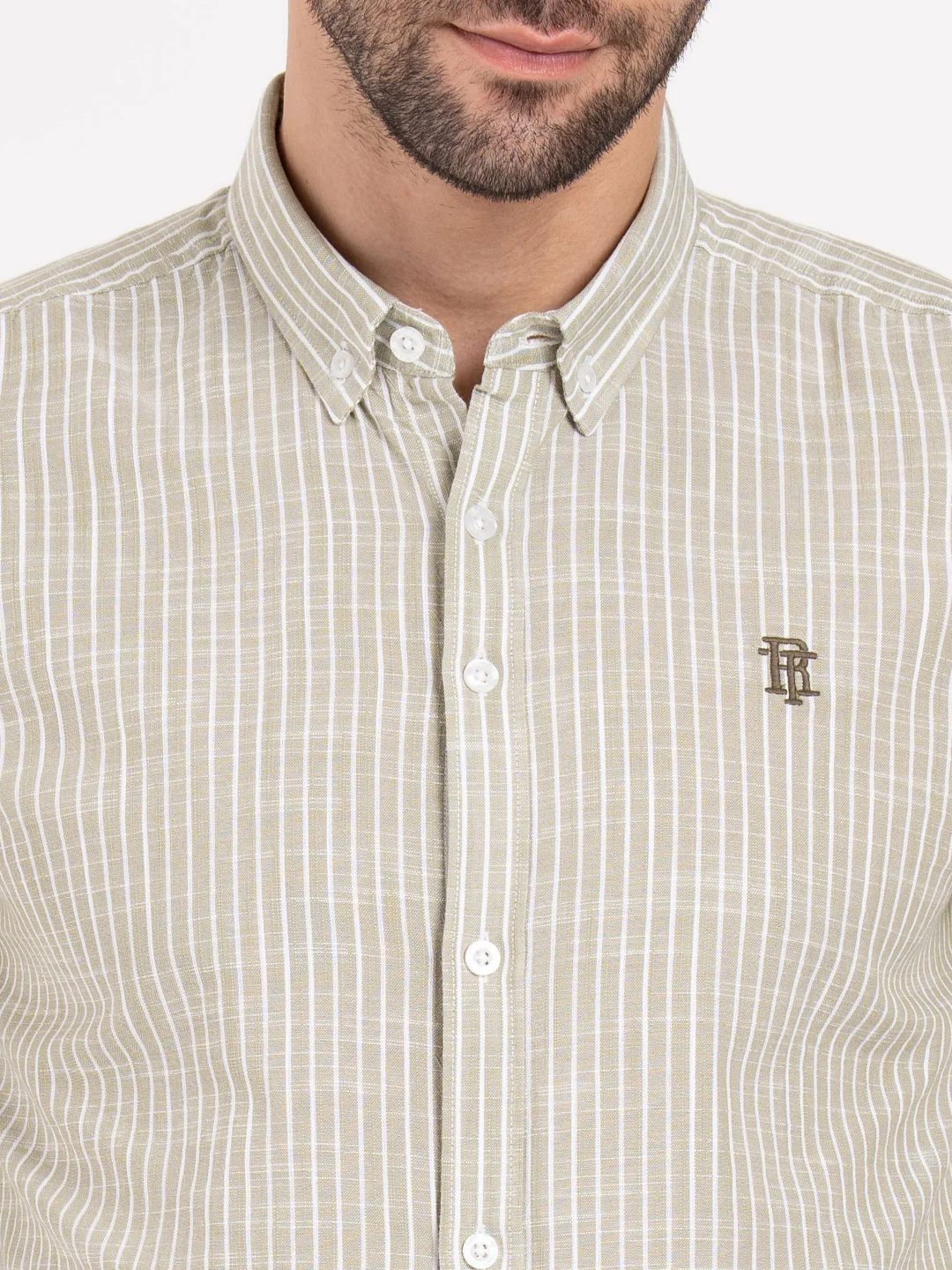 Mens Full Sleeve Stripe Shirt - Image 5