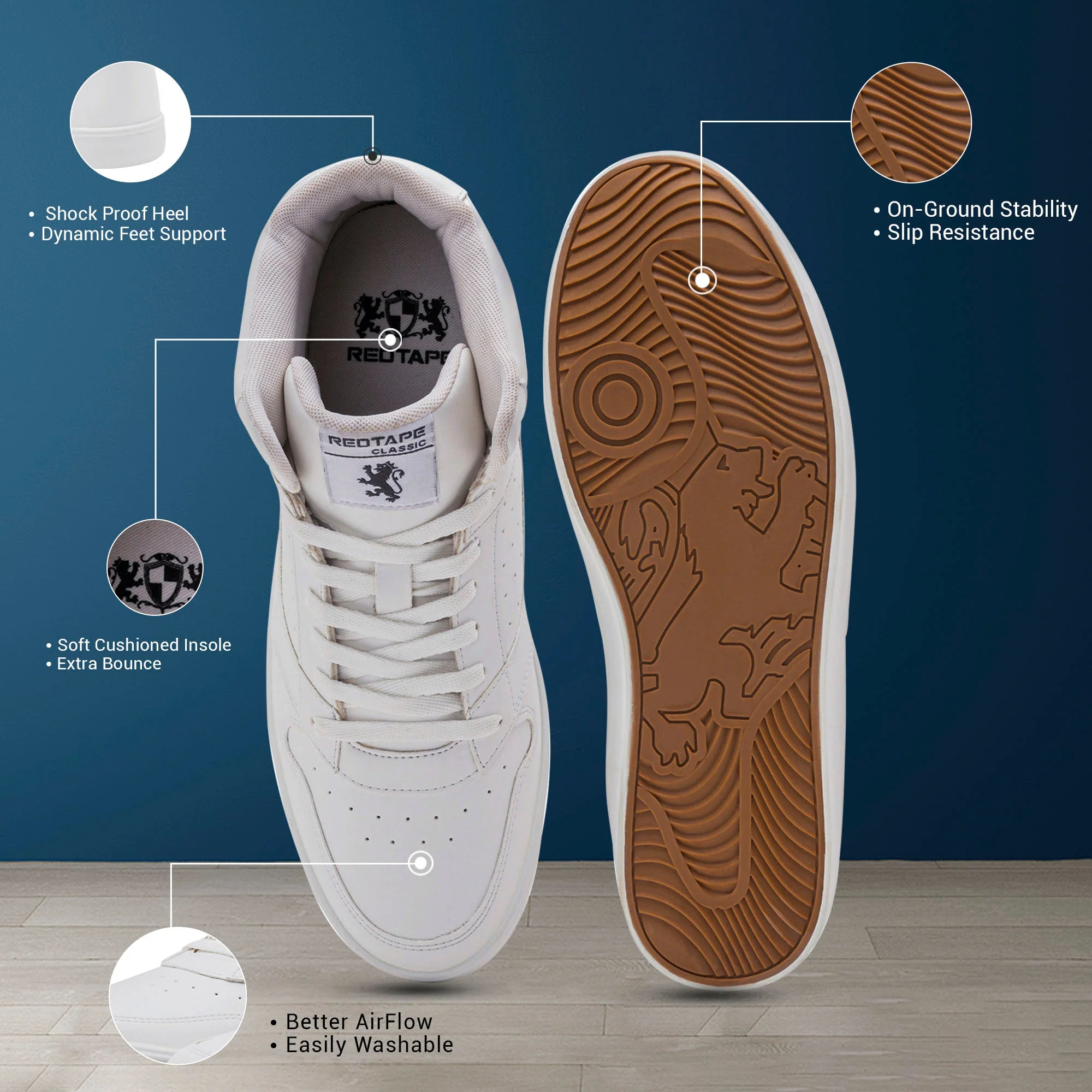 Men's Sneakers with Cushioned Support and Everyday Grip - Image 5