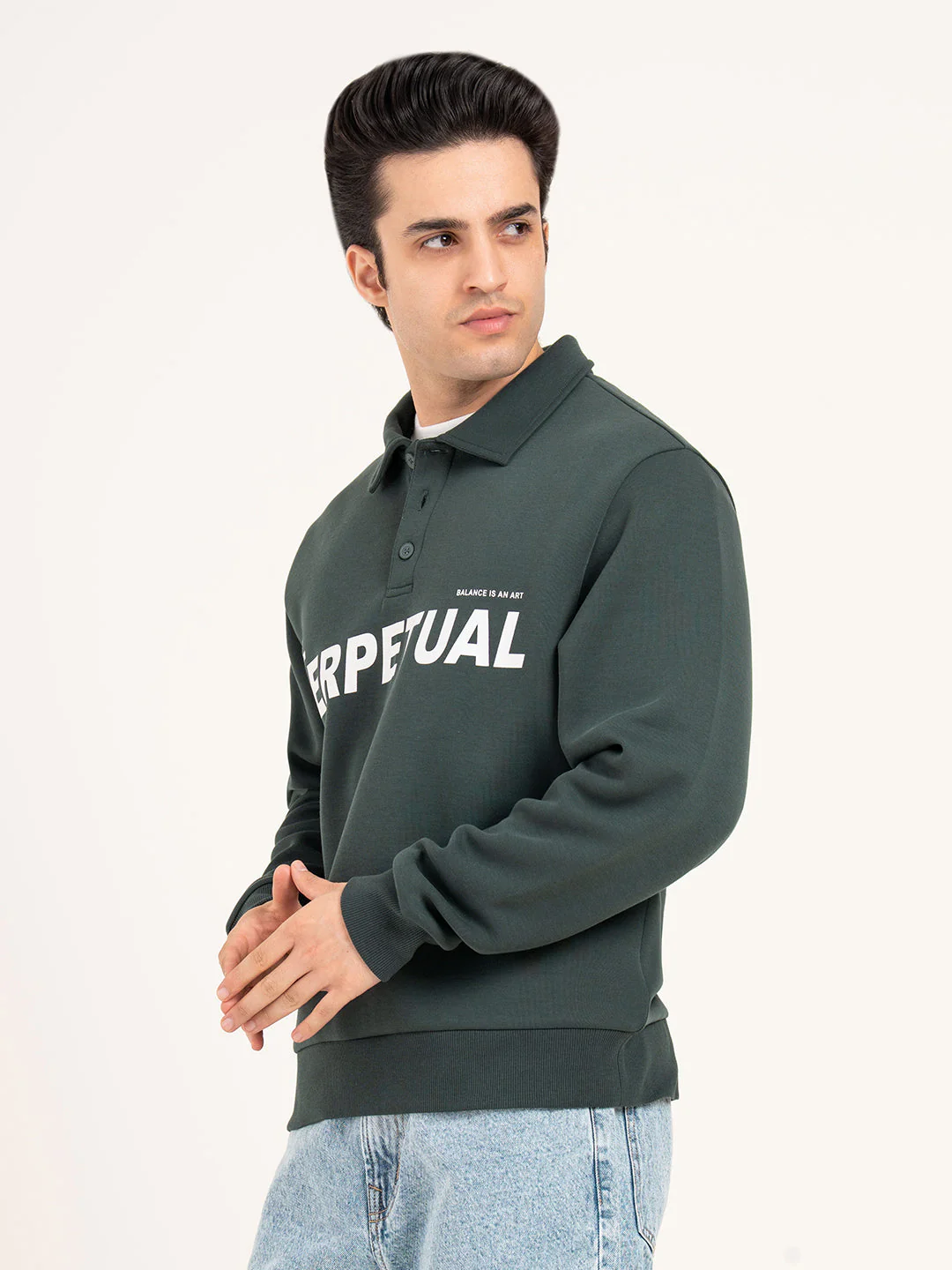 Men's Striped Sweatshirt - Image 4