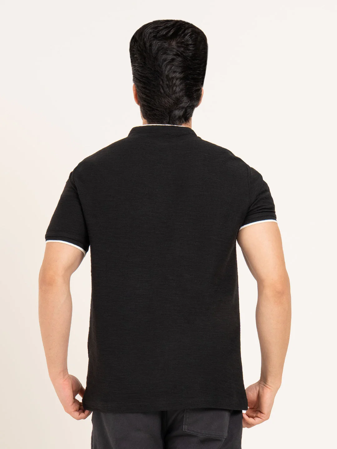Menâ€™s Structure Henley T-Shirt - Image 5