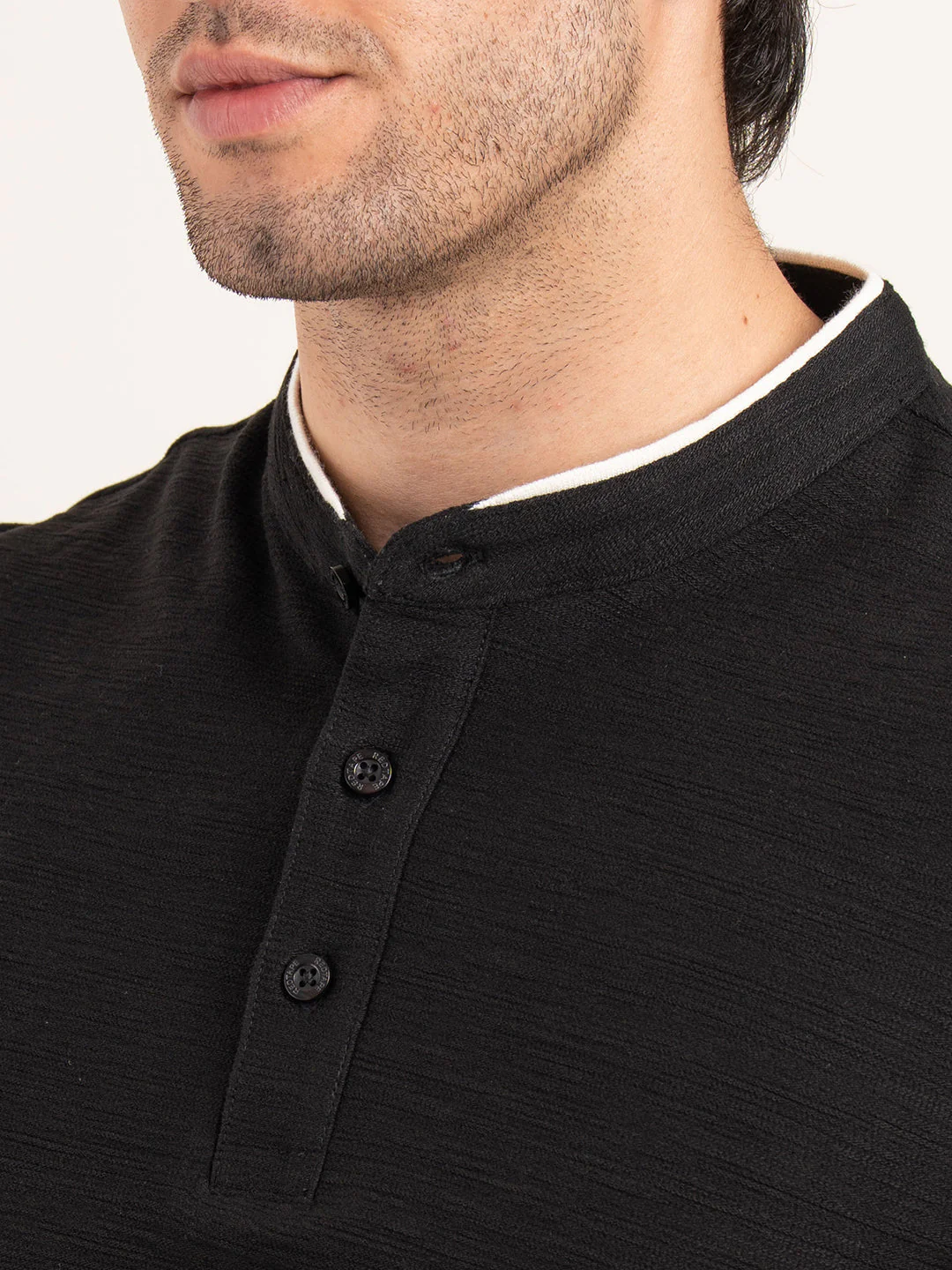 Menâ€™s Structure Henley T-Shirt - Image 6