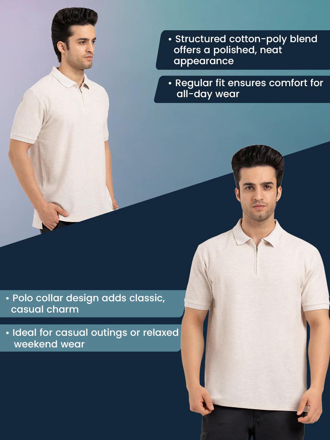 Menâ€™s Structured Polo T-Shirt - Image 2