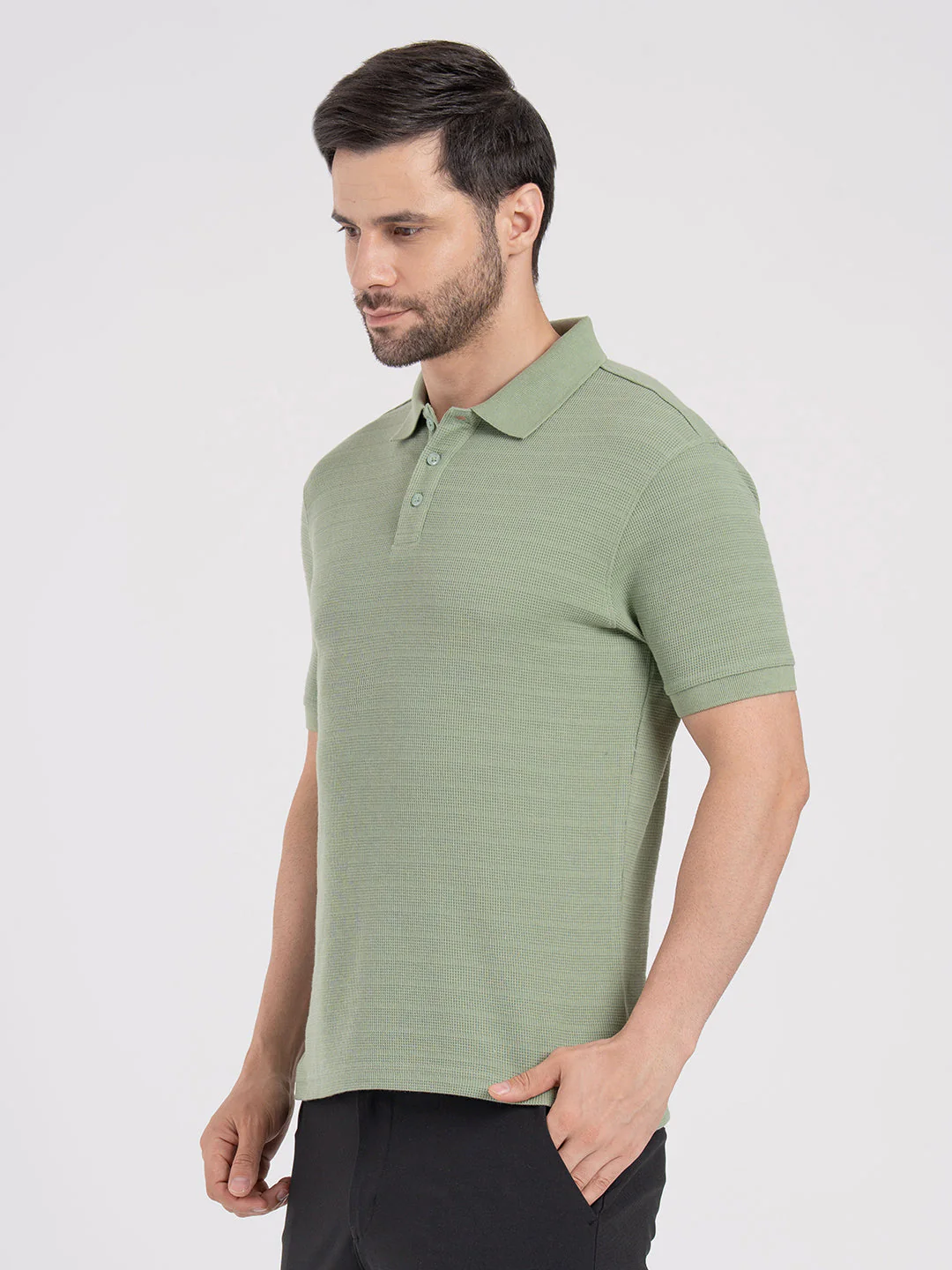 Mens Structured Polo T-Shirt - Image 4