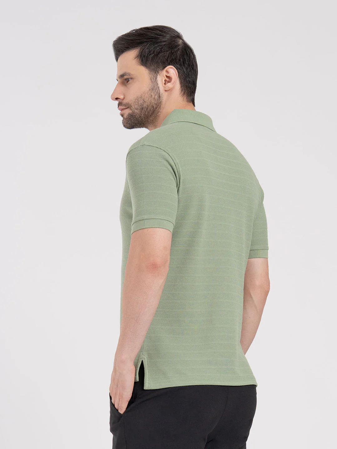 Mens Structured Polo T-Shirt - Image 5