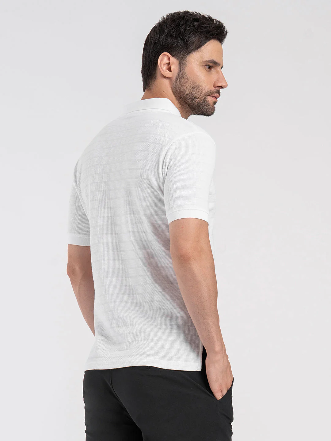 Mens Structured Polo T-Shirt - Image 5