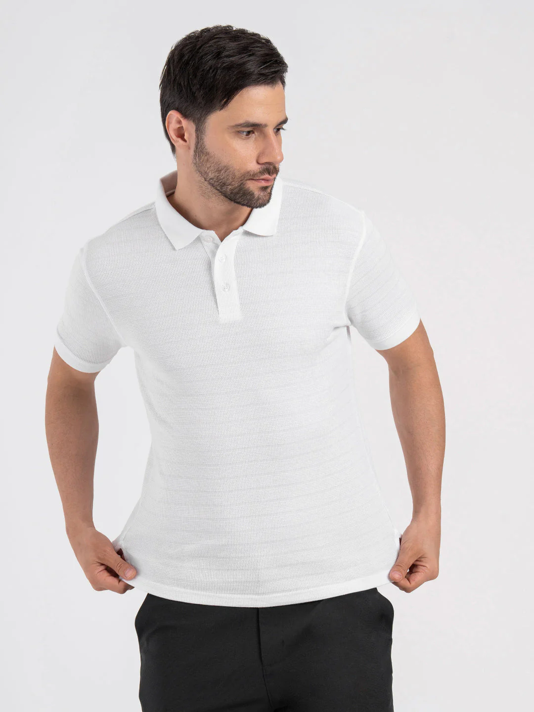 Mens Structured Polo T-Shirt - Image 6