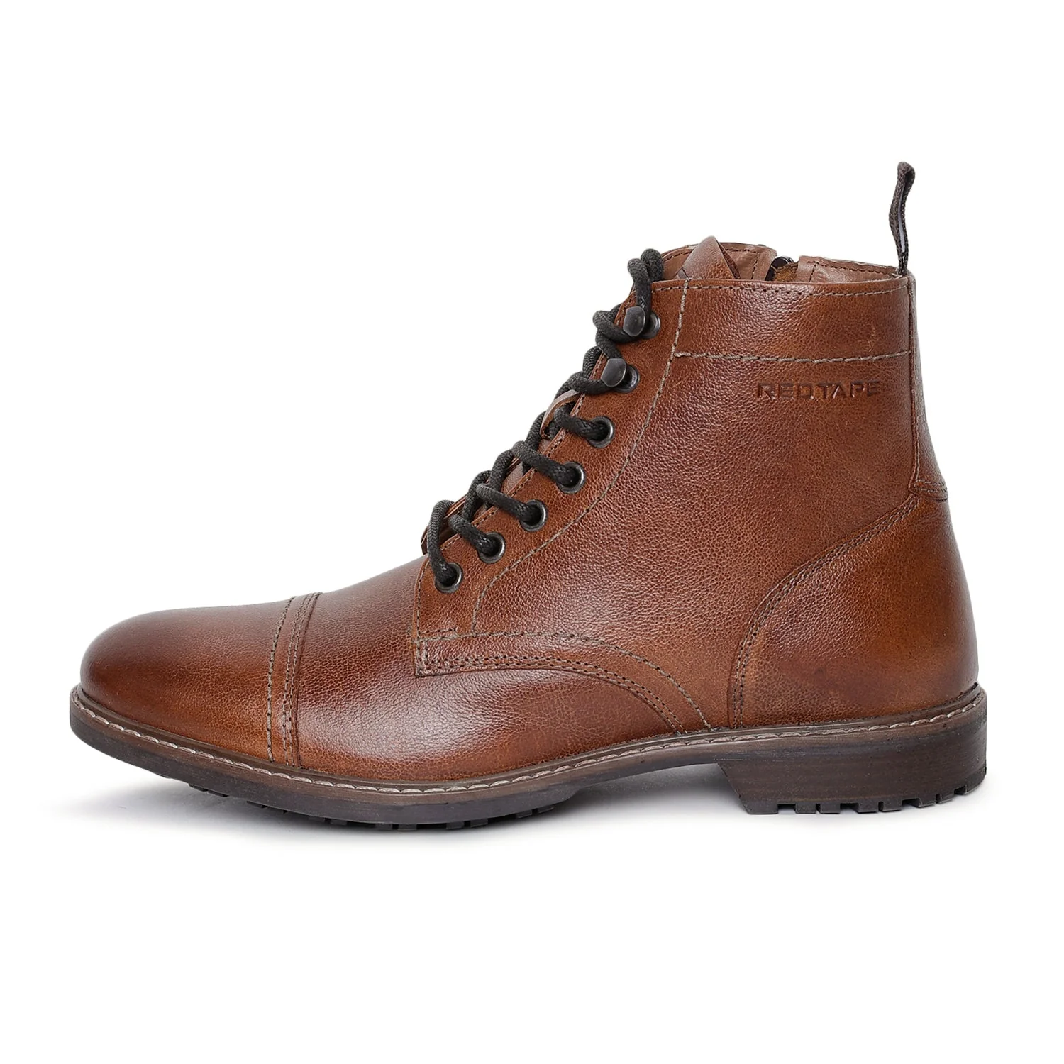 Men's Tan Biker Boots for Casual Rugged Style - Image 3