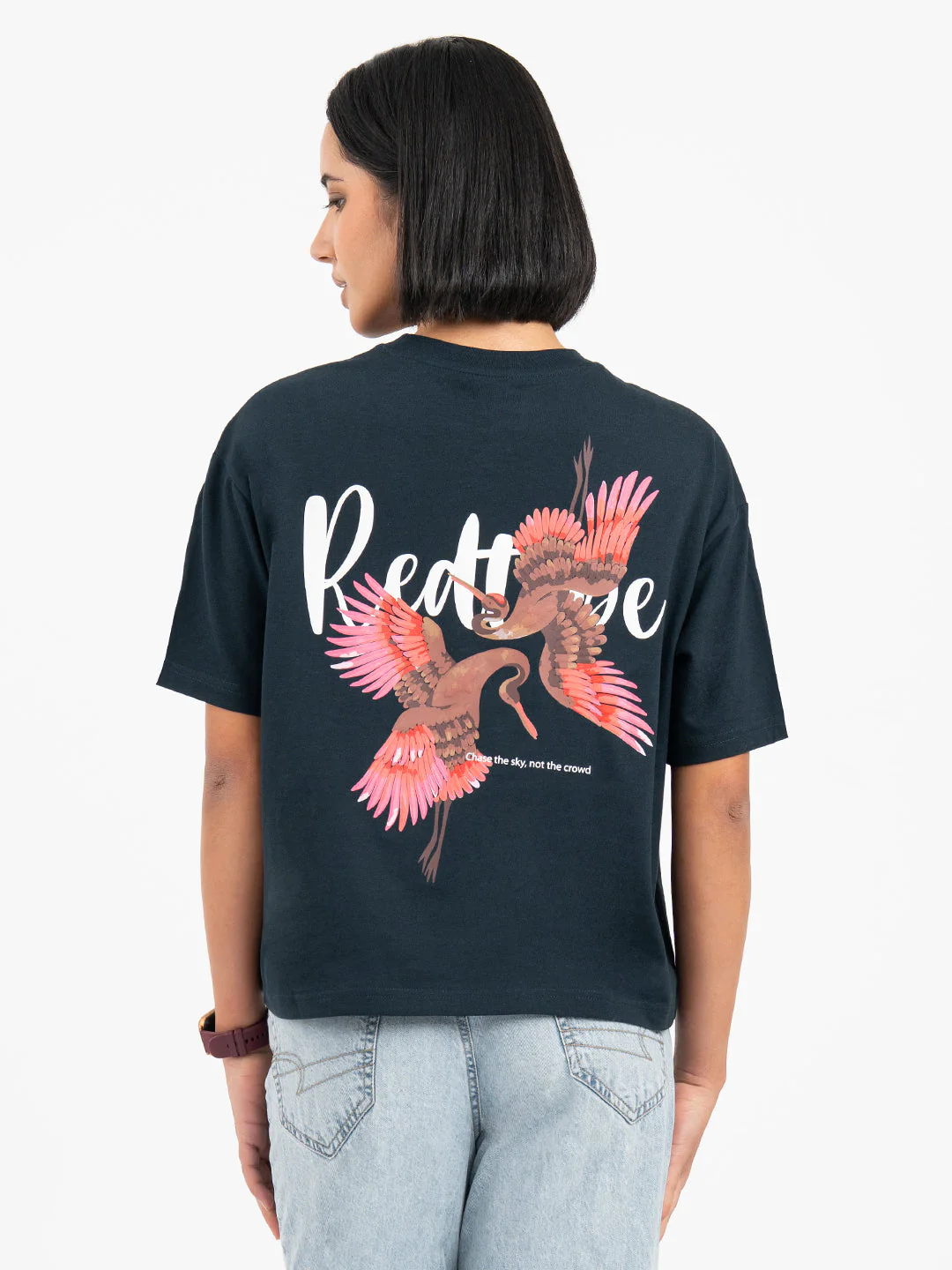 Midnight Blue T-Shirt for Women - Image 4