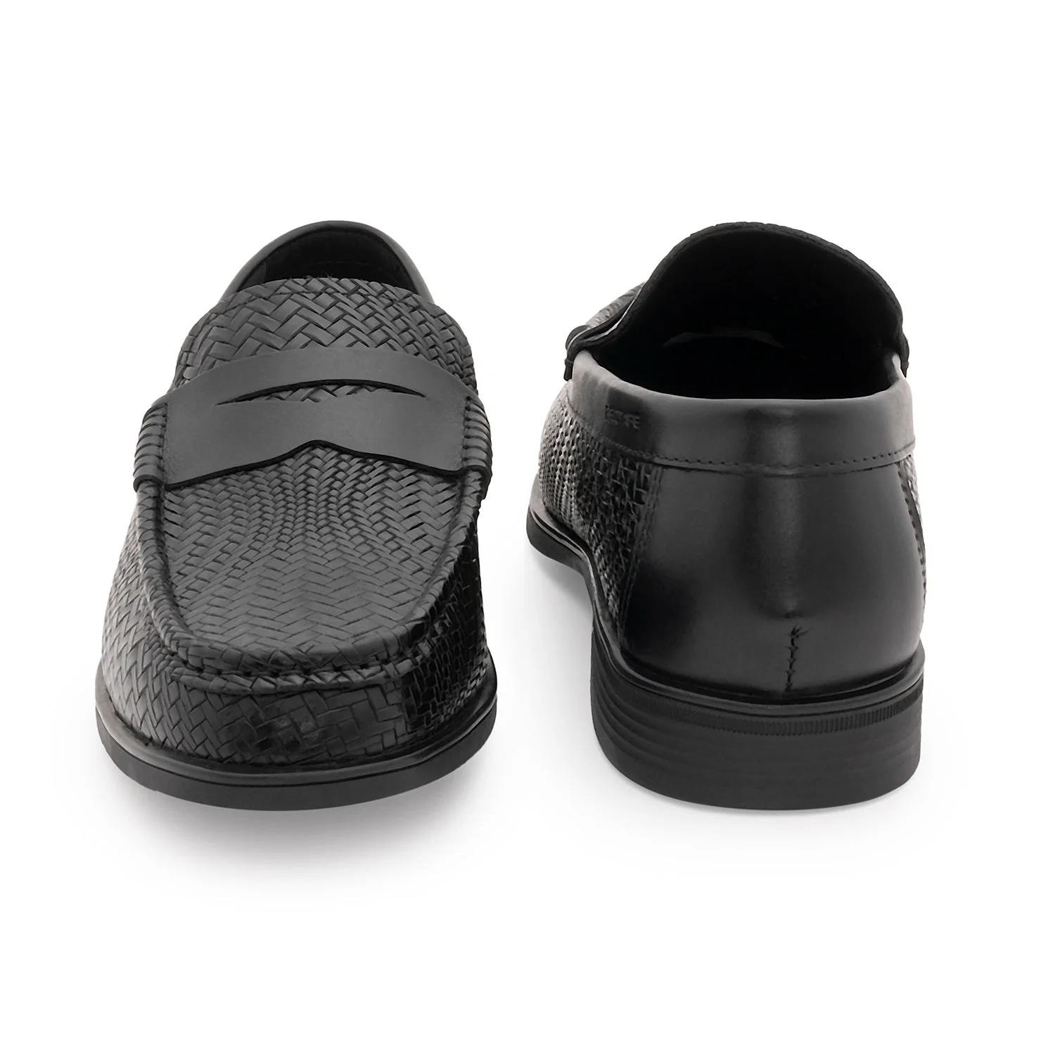 Moccasin Shoes for Men in Black | Formal Slip-On Shoes - Image 4