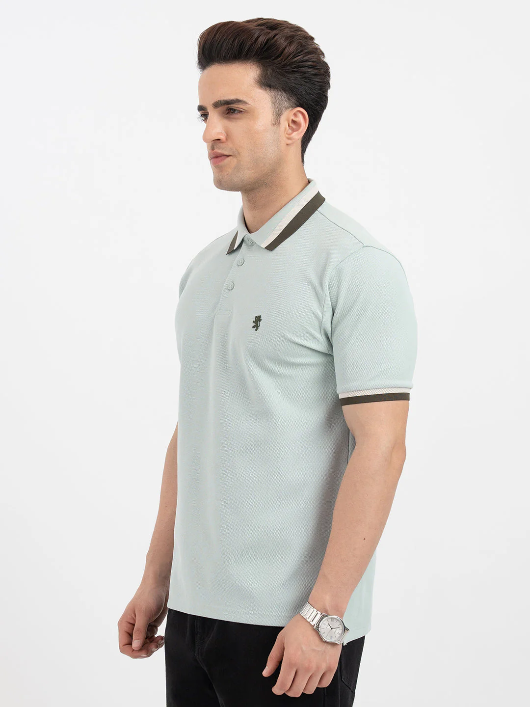 Red Tape Muted Green Polo T-Shirt for Men - Image 2