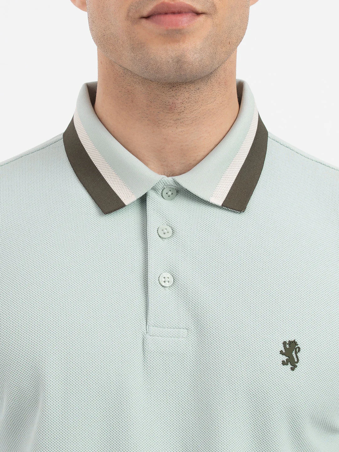 Red Tape Muted Green Polo T-Shirt for Men - Image 4