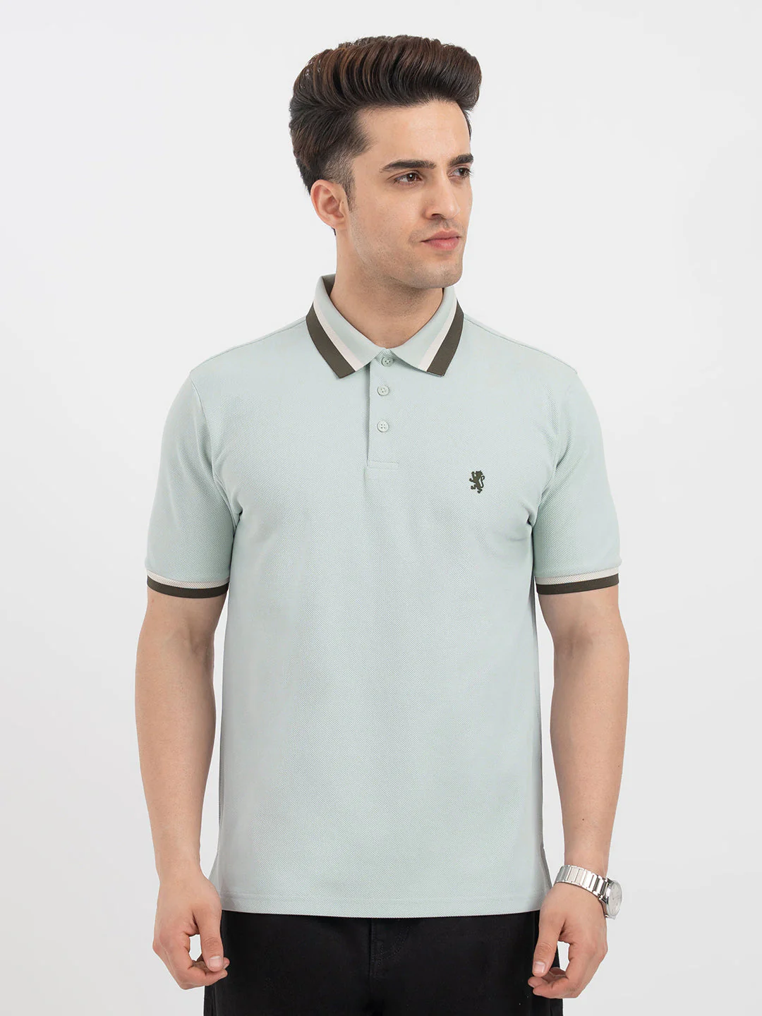Red Tape Muted Green Polo T-Shirt for Men - Image 7