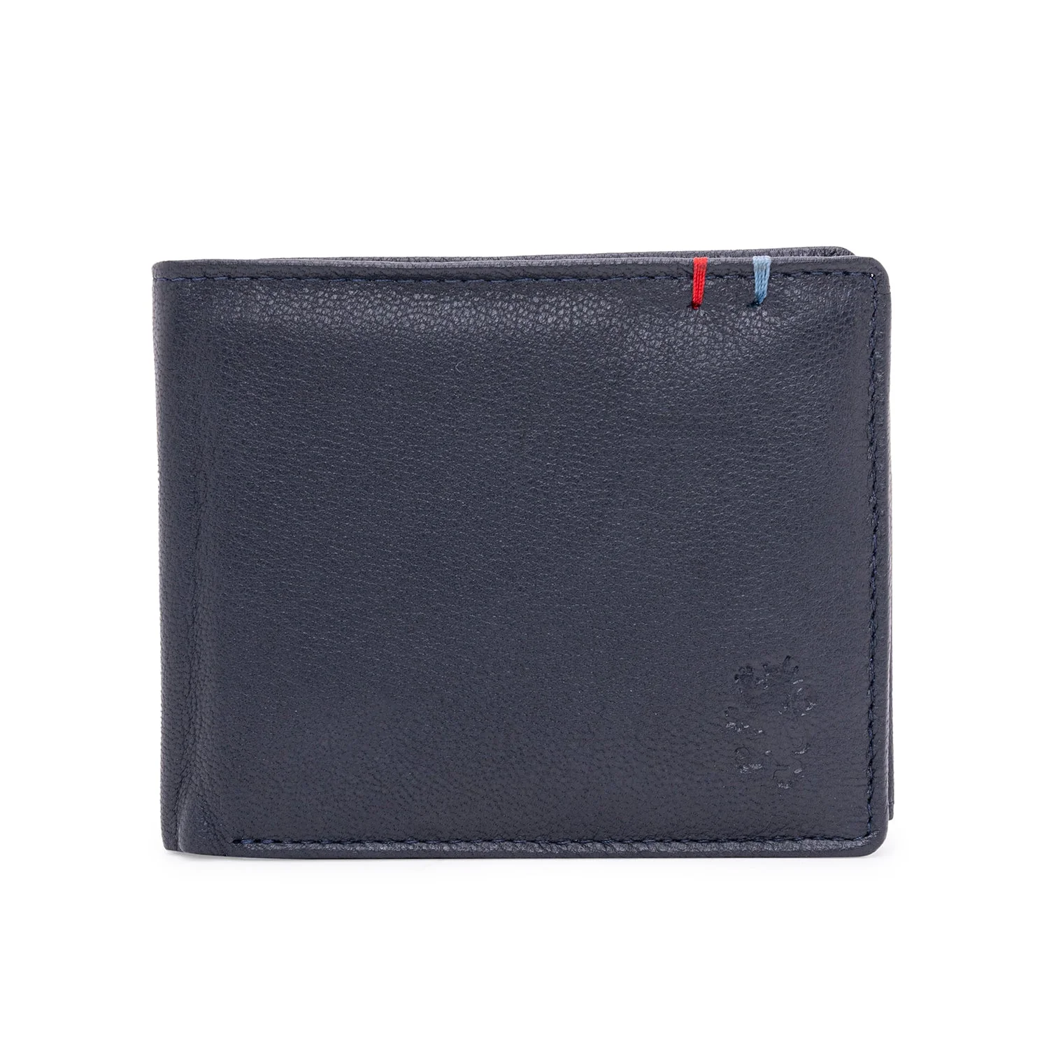 Navy Leather Two Fold RFID Wallet | Stylish and Secure - Image 2