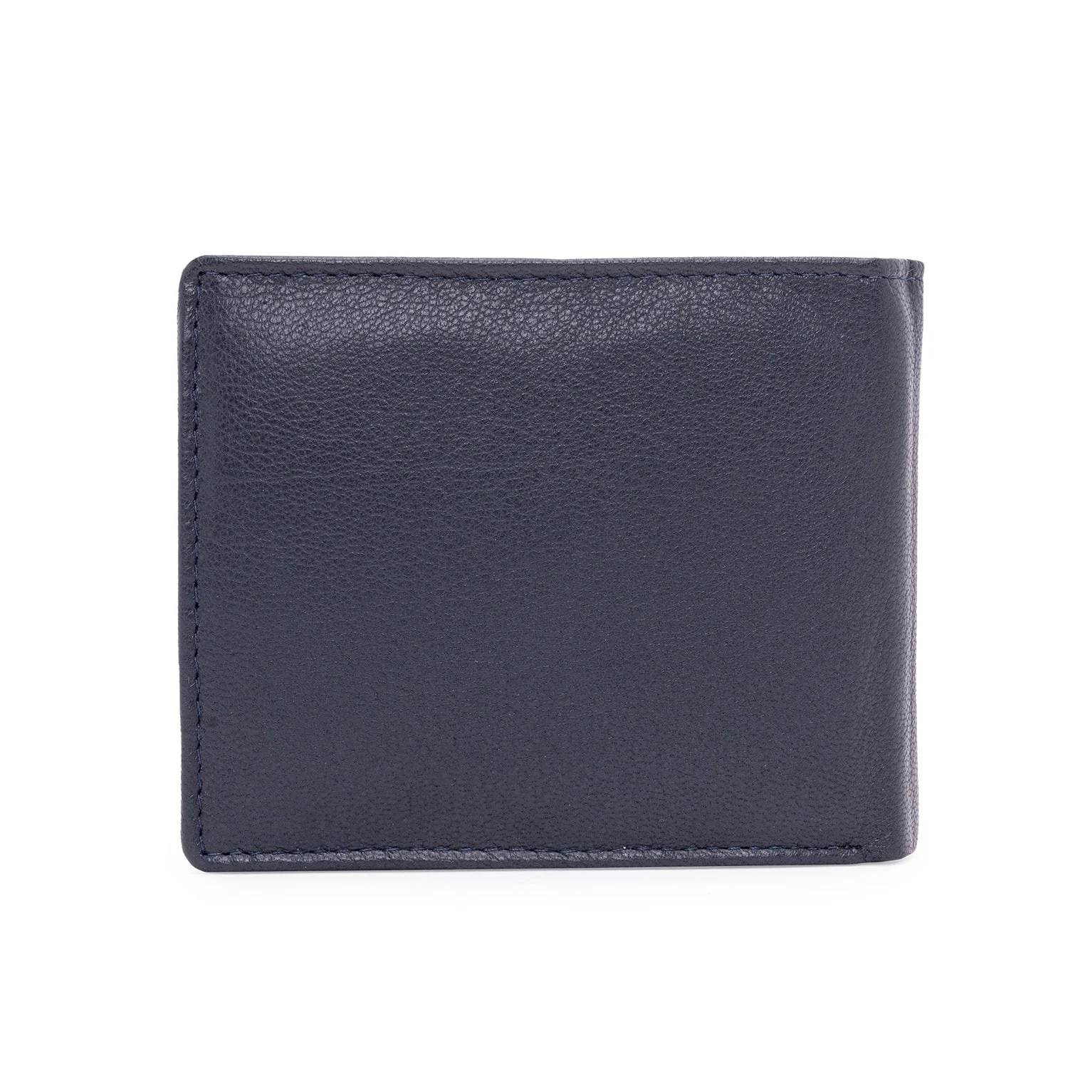 Navy Leather Two Fold RFID Wallet | Stylish and Secure - Image 3