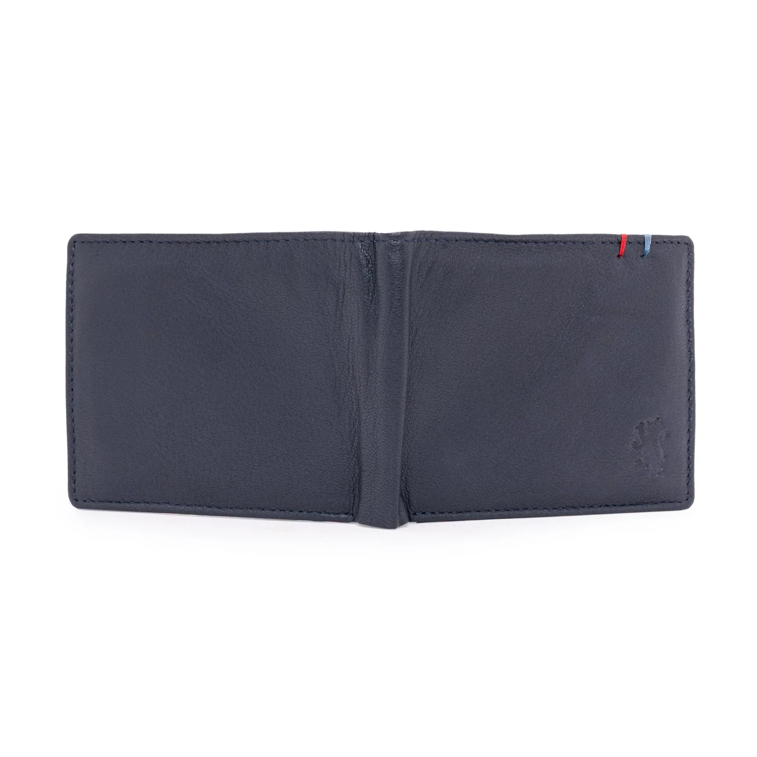 Navy Leather Two Fold RFID Wallet | Stylish and Secure - Image 4