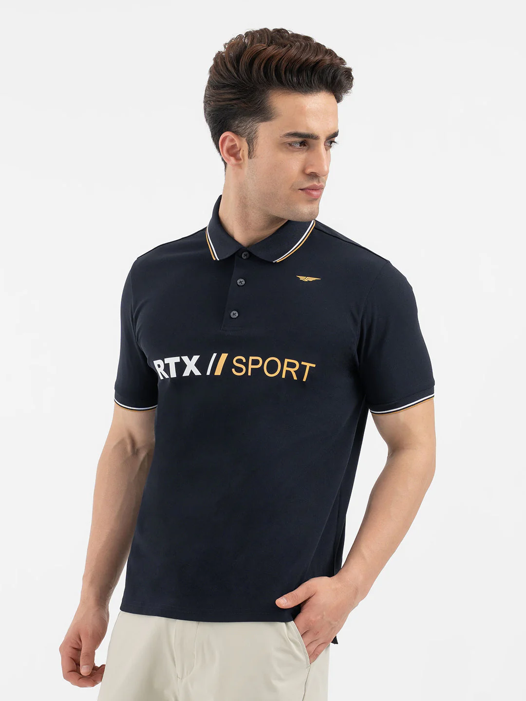 Navy Polo T-Shirt for Men - Image 2