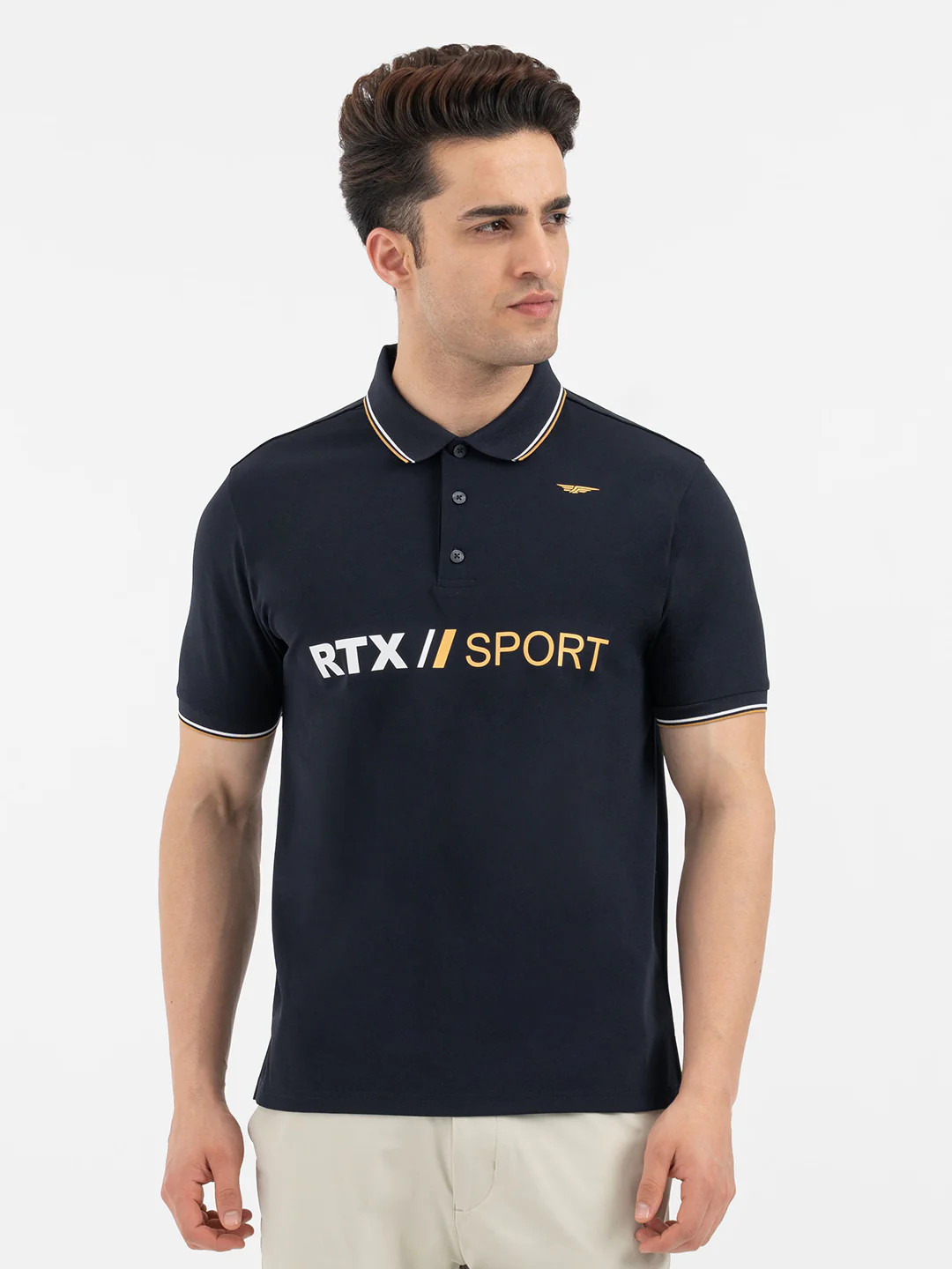 Navy Polo T-Shirt for Men - Image 7